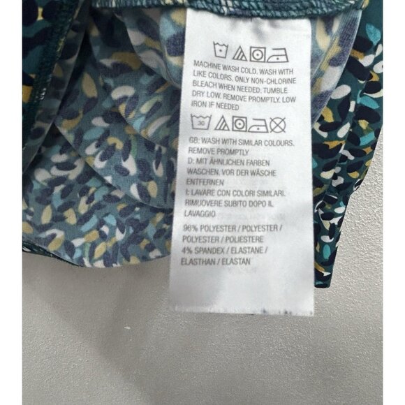 Susan Graver Women’s Top Large Green Liquid Knit Spotted Office Career Work - Picture 6 of 6